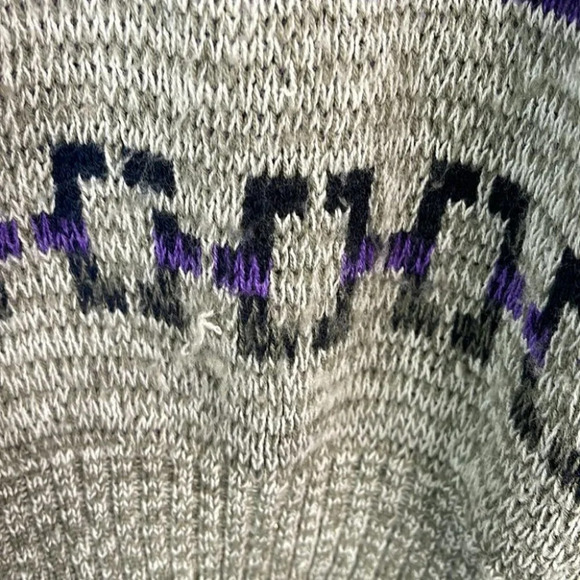 VINTAGE Mens 80’s 90’s Dad Sweater Pacific Coast Highway Patterned Knit Size XL - Picture 9 of 11